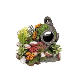 Nobby Aqua Ornaments Helm mit Pflanzen 13.5 x 11 x 12 cm - FRI-GX47-001NE7