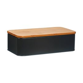 Zeller Present Brotkasten Schwarz - FRI-GX47-002N2B