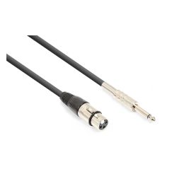 Vonyx XLR-Kabel XLRf-Klinke 6.3 3 m, Schwarz - FRI-GX47-002C5R