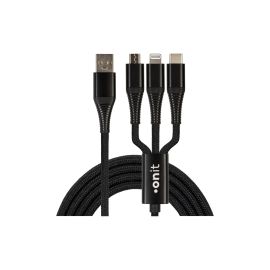 onit USB-Ladekabel USB-A - Lightning/USB-C/Micro-USB B, 0.2 m - FRI-GX47-000DEN