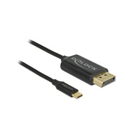 Delock Kabel USB Type-C – DisplayPort koaxial Kabel, 1m. 4K/60Hz - FRI-GX47-0018DW
