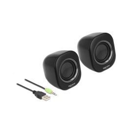 Delock PC-Lautsprecher Mini Stereo 3.5 mm Klinke, USB-Strom Schwarz - FRI-GX47-00010N