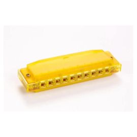 Hohner Translucent Harp Diatonisch C-Dur Gelb 10 Löcher - FRI-GX47-007T5P