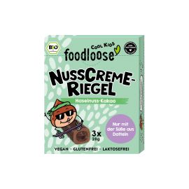 foodloose Nusscreme-Riegel Haselnuss-Kakao 3 x 28 g - FRI-GX47-0066EK