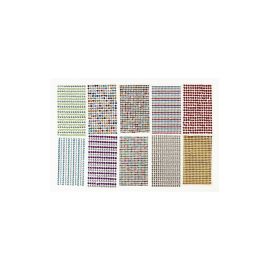 Creativ Company Schmucksteine Selbstklebend 10 Blatt, Mehrfarbig - FRI-GX47-0012X1