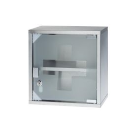 STRUCT Erste Hilfe Schrank 30 x 30 x 12 cm, Edelstahl - FRI-GX47-0010QB