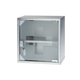 STRUCT Erste Hilfe Schrank 30 x 30 x 12 cm, Edelstahl - FRI-GX47-0010QB