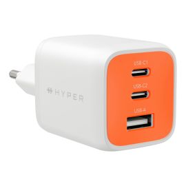 HYPER USB-Wandladegerät Flex GaN 65 W 2x USB-C 1x USB-A (HJ1202OGEU) - FRI-GX47-0070FP