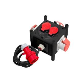 Brennenstuhl Baustromverteiler Mini 3x CEE/5 + 2x T25 mit 1 m Zuleitung - FRI-GX47-0052H2