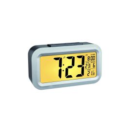 TFA Dostmann Digitalwecker Lumio Plus Silber - FRI-GX47-0004N1