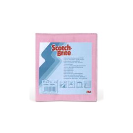 Scotch-Brite Mikrofaser-Reinigungstuch 30 x 40 cm, 5 Stück Rot - FRI-GX47-0000DJ