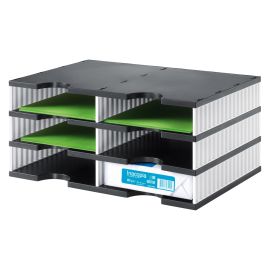 Styro Dokumentenablage styrodoc duo Standard, Weiss, 6 Fächer - FRI-GX47-0041MK