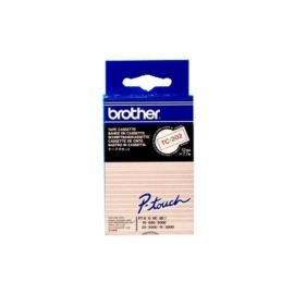 Brother Beschriftungsband TC-202 Rot auf Weiss - FRI-GX47-002AF2