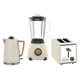 FURBER Wasserkocher, Standmixer und Toaster Set Hepburn Beige - FRI-GX47-000GAP