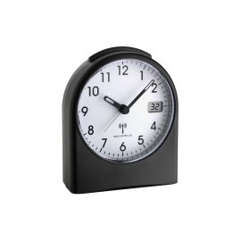 TFA Dostmann Funkwecker mit digitaler Sekundenanzeige Schwarz - FRI-GX47-0038HF