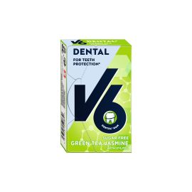 V6 Kaugummi Dental Green Tea Jasmine 24 g - FRI-GX47-000QFC