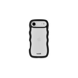 Holdit Back Cover Wavy iPhone Air Transparent/Schwarz - FRI-GX47-0007VZ