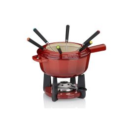 Kela Käsefondue-Set Calido 11 Teile, Rot (16620) - FRI-GX47-002KDK
