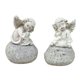Dameco Grabdekoration Engel 2 Stück, 4.2 x 5.8 x 8 cm - FRI-GX47-002AX4
