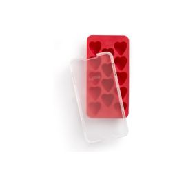 Lékué Eiswürfelform Herz Rot - FRI-GX47-0049Q9