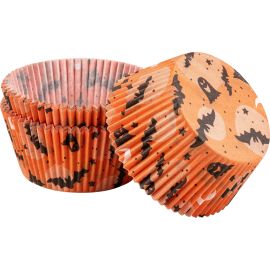 Zenker Muffin-Backform Happy Halloween 50 Stück, Orange - FRI-GX47-000AA5