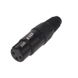 Bemero Stecker BC1001BK-F 3-Pol XLRf female Stecker schwarz - FRI-GX47-004D08