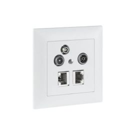R&M Multimedia-Dose UP 3-Loch 11dB komplett - FRI-GX47-0011XB