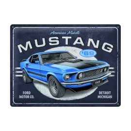 Nostalgic Art Schild Ford Mustang 40 cm x 30 cm, Metall - FRI-GX47-003B1X