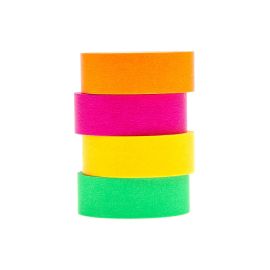 Rico Design Washi Tape 4 Stück, Neon, 10 m - FRI-GX47-00257P