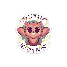 Glass Staff Gimme Loot Sticker Weiss/Braun - FRI-GX47-003EK1