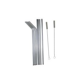 FTM Strohhalm Stainless 8 Stück, Silber - FRI-GX47-000P7Q