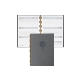 Biella Geschäftsagenda Dispo Term Natural Wire-O Blume, 2027, Grau - FRI-GX47-001MKF