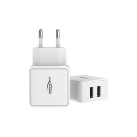 Ansmann USB-Wandladegerät Home Charger HC212, 12W, 2x USB, Weiss - FRI-GX47-000XB9