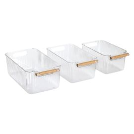 Zeller Present Küchenschrank-Organizer 3-teilig Kunststoff Bambus 3-teilig - FRI-GX47-002D7E