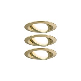 Paulmann Einbauleuchte LED Nova Coin 3-Set Gold - FRI-GX47-001MNS