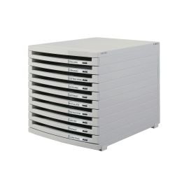 HAN Schubladenbox CONTUR A4 10 Schubladen, offen, Grau - FRI-GX47-0008E2