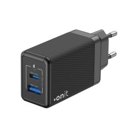 onit USB-Wandladegerät Dual QC4+ 65 W GaN Schwarz - FRI-GX47-000M6X