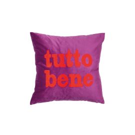 pad Kissen Letters Tutto Bene Berry Beere , 45 x 45 cm - FRI-GX47-002S0Z