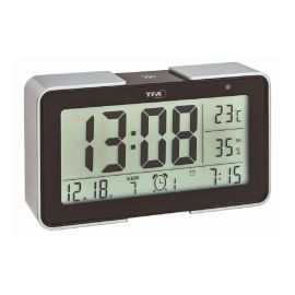 TFA Dostmann Digitalwecker Melody Schwarz/Silber - FRI-GX47-006EZ4