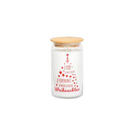 Candle Factory Kerze im Glas Weihnachten 12 x 7 cm - FRI-GX47-0004FE