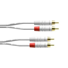 Cordial Audio-Kabel CFU 3 CC-SNOW Cinch - Cinch 3 m - FRI-GX47-002N38