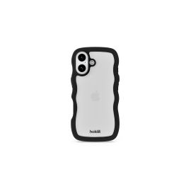 Holdit Back Cover Wavy iPhone 17 Transparent/Schwarz - FRI-GX47-001197
