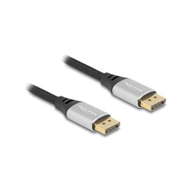 Delock Kabel 16K 60 Hz DisplayPort - DisplayPort, 1 m, Silber - FRI-GX47-0021K9