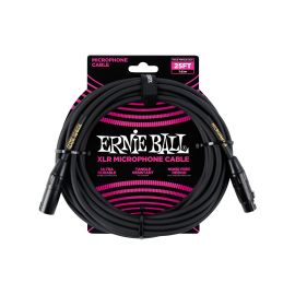 Ernie Ball XLR-Kabel XLRm-XLRm 7.62 m, Schwarz - FRI-GX47-0053CS