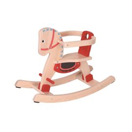 Spielba Holzspielwaren Schaukelpferd Rot/Nature - FRI-GX47-004G3Q