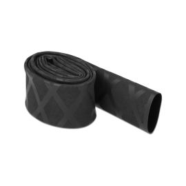 Delock Schrumpfschlauch X-Muster rutschfest 1 m x 20 mm Schwarz - FRI-GX47-0014J0