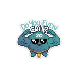 Glass Staff Do You Even Crit? Sticker Blau/Hellblau - FRI-GX47-002HXT