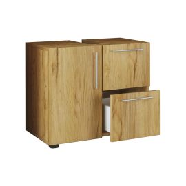 VCM Waschbeckenunterschrank Flandu 61 x 51 cm, Honig/Eiche - FRI-GX47-002DDD