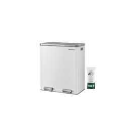 Songmics Abfalleimer Mülleimer 60 l, Weiss - FRI-GX47-001S61