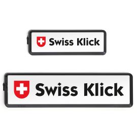 Swiss Klick Kennzeichenhalterset Langformat Schwarz - FRI-GX47-00160Q